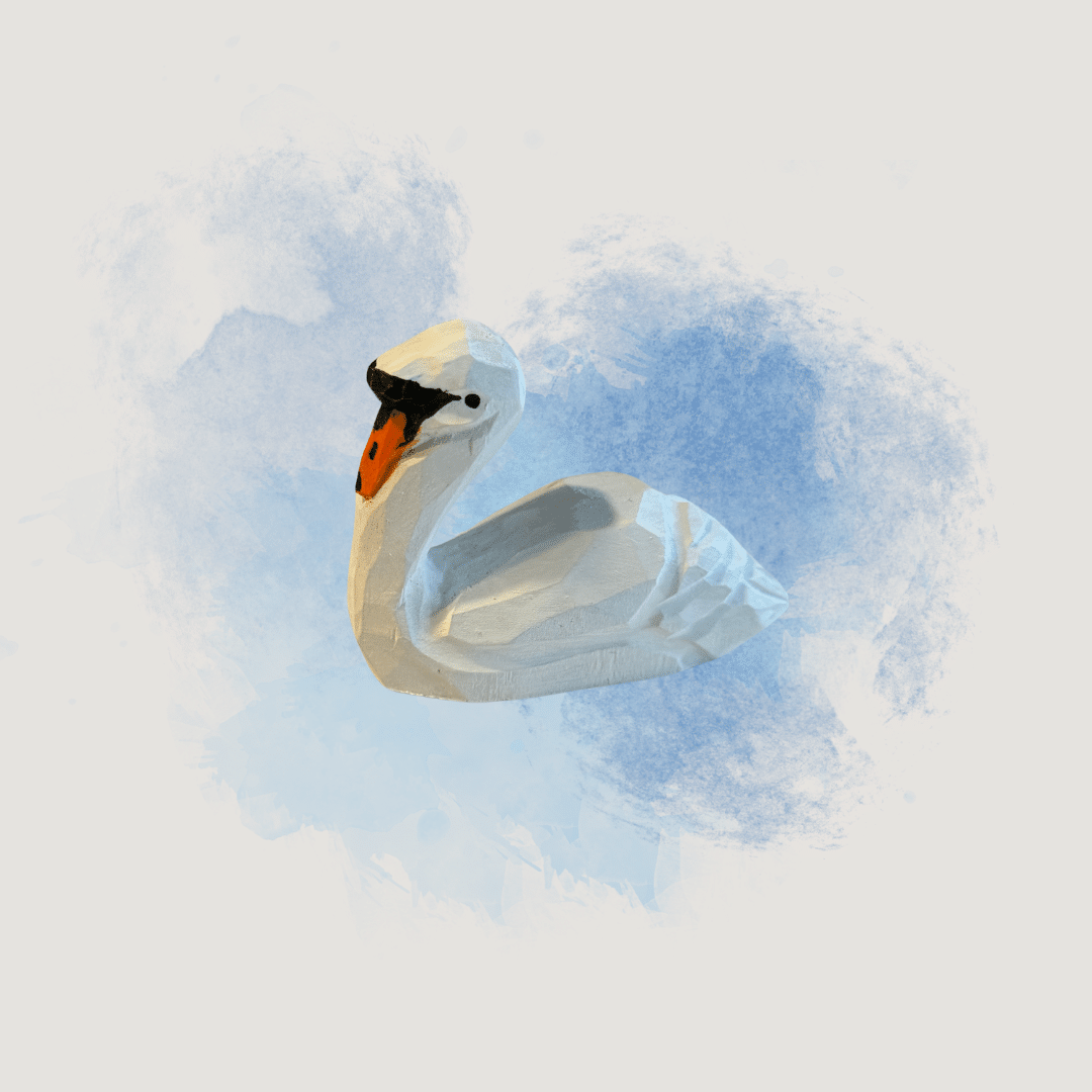 Wudimals Holztiere 'Schwan'