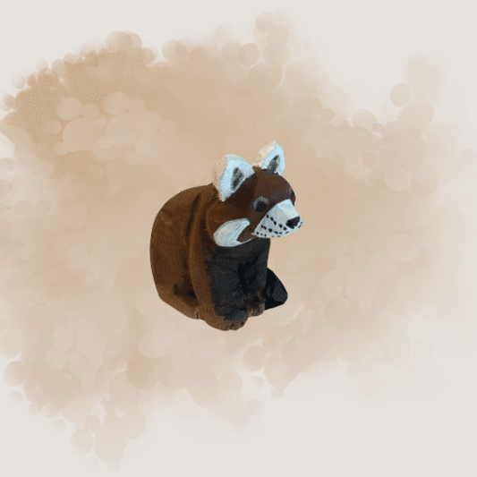 Wudimals Holztiere 'roter Panda'