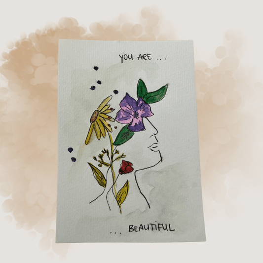 Aquarellkarten 'Beautiful'
