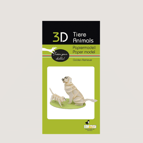 3D Tierpuzzle - Golden Retriever