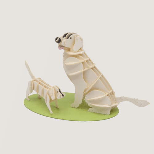 3D Tierpuzzle - Golden Retriever